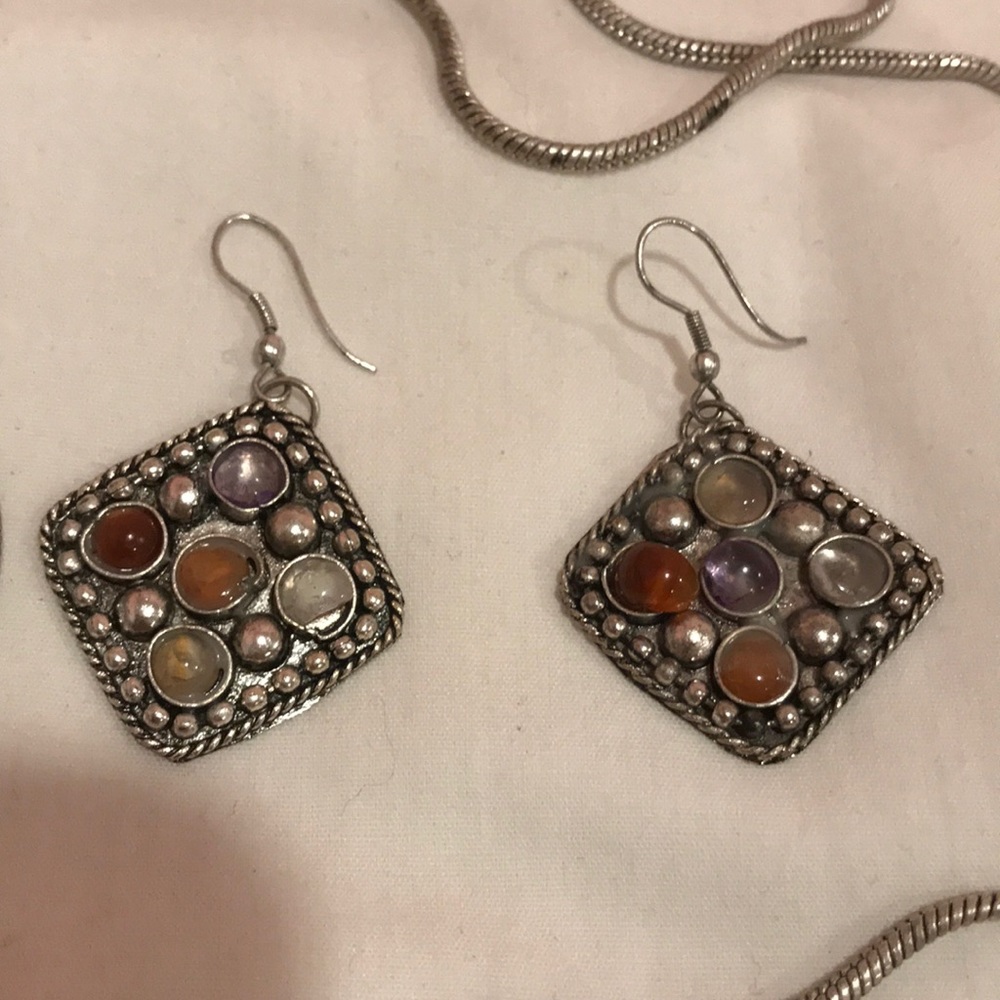 Rustic Necklace and Earrings - Picture 3 of 4